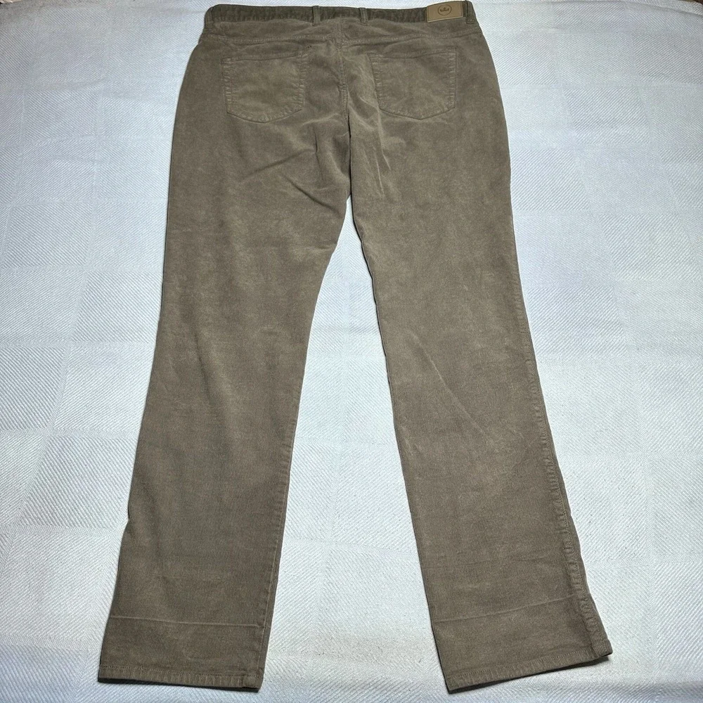 Peter Millar Brown Corduroy 5 Pocket Classic Fit Stretch Pants Men's‎ Size 38x33